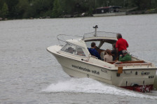 Übungsfahrt mit dem Fahrschulboot